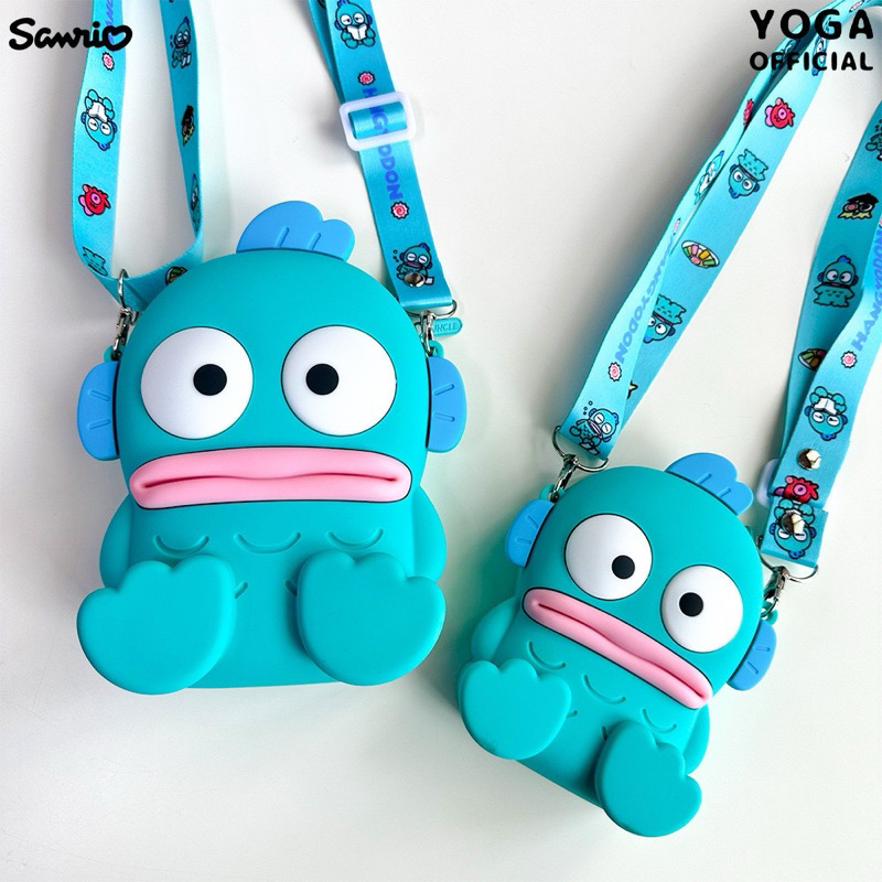 🌟 人魚漢頓側背包 矽膠款 🌟 正版 三麗鷗 人魚漢頓手機包 人魚漢頓矽膠斜背包 醜魚側背包 醜魚矽膠包 醜魚斜垮包