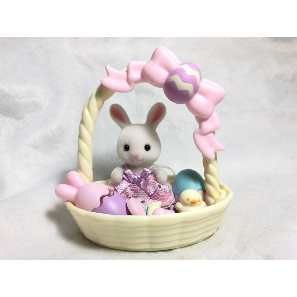 Sylvanian Families日本森林家族 人物配件 小白兔復活節組合 家家酒玩具