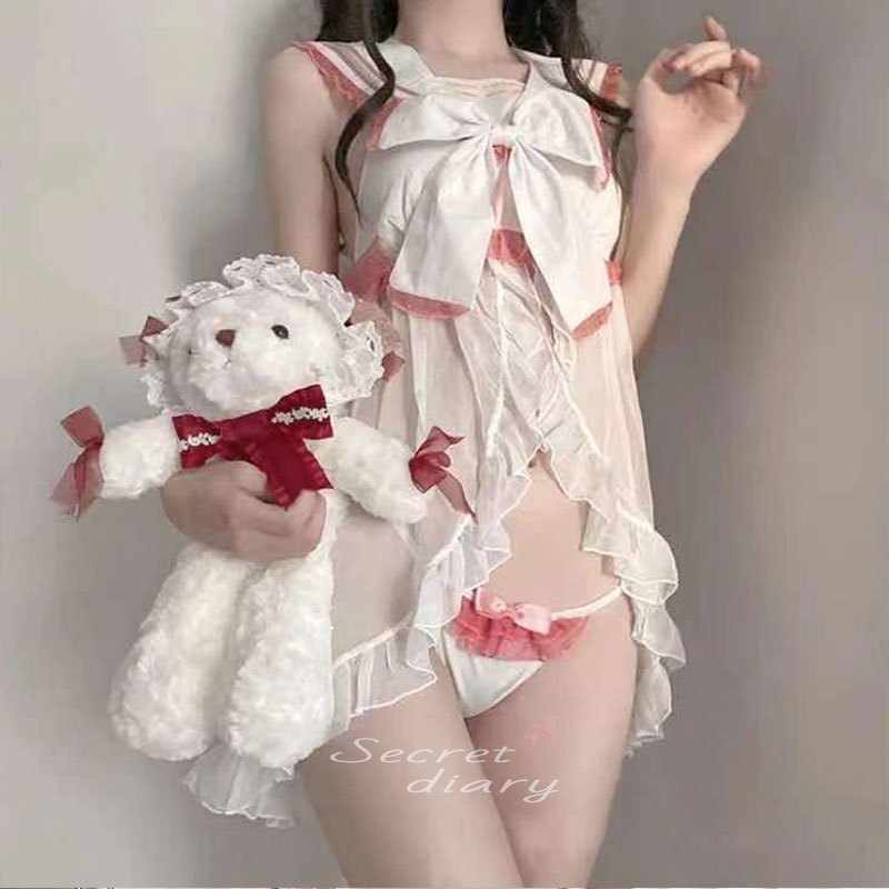 🌸祕密日記🌸台灣發貨🔥小淑女水手 二次元 性感 蝴蝶結 學生 角色扮演 水手服 學生服 情趣內衣 性感睡衣