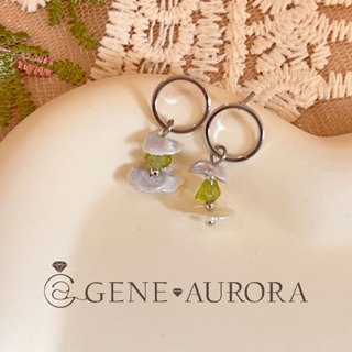 【GENE AURORA】S925銀針系列 巴洛克淡水珍珠耳環