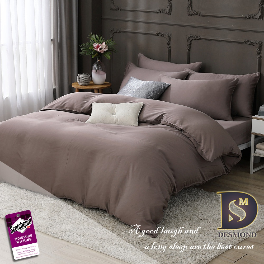 【岱思夢】3M天絲床包組 (單人/雙人/加大/特大) 兩用被床包 床高35cm 附3M專利天絲吊牌 卡布奇諾