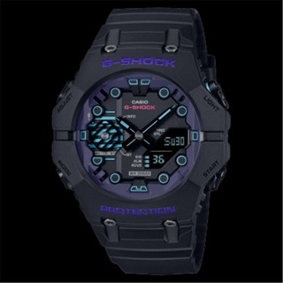 CASIO 卡西歐 G-SHOCK 科幻未來系列 藍芽雙顯腕錶 - 神秘黑 (GA-B001CBR-1A) [秀時堂]