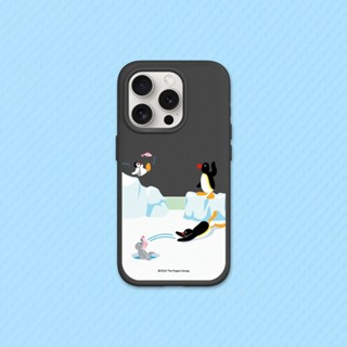 犀牛盾 適用iPhone SolidSuit防摔背蓋手機殼∣Pingu企鵝家族系列/魚的接力賽