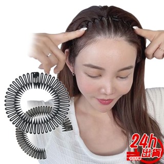 隱形碎髮整理神器 臺灣出貨 隱形髮箍 碎髮神器 無痕髮梳 固定後腦勺碎髮髮箍 髮帶男 運動髮箍 洗臉髮箍 現貨 人魚朵朵