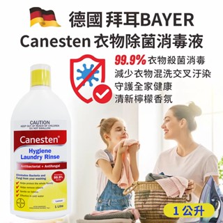 德國Bayer Canesten洗衣消毒液 檸檬 1000ml 衣物殺菌液 衣物除菌液 消毒液 洗衣精 德國拜耳