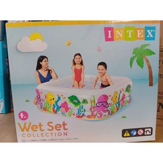 INTEX 原廠 57471方型海底世界充氣游泳池 玩水池 幼兒游泳池 遊戲球池 遊樂園海洋球池