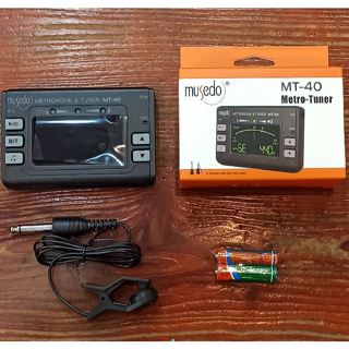 【天方樂器】Musedo MT-40(MT40)三合一調音器+節拍器(附電池)附拾音夾(新包裝)全新現貨