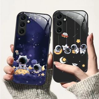 星星宇航員玻璃手機殼iphone 15promax 15plus 15pro 14pro 13 12 11 XR X