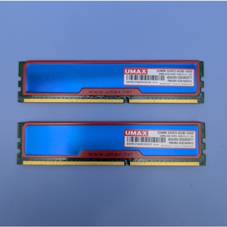UMAX 桌上型記憶體 DDR3 1600 雙通道 16GB (8Gx2) 含散熱片 (DDR3 1600 16GB)
