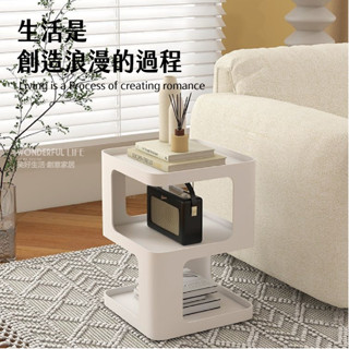 〖新品上架〗質感方形小茶幾 邊幾 床頭櫃 邊桌櫃子 小方櫃 收納櫃 書櫃 簡易櫃子 多層櫃 小櫃子 小桌子 收納小桌子