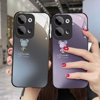 iphone 15promax 15plus 15pro 14pro 13 12 11 XS XR 紫色小熊玻璃手機殼
