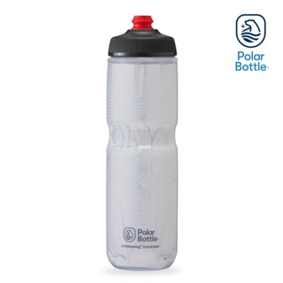 Polar Bottle 24oz 雙層保冷噴射水壺 Jersey Knit 白 / 公路車 自行車 腳踏車 保冷水壺