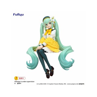 Furyu 景品 初音 泡麵蓋公仔 Flower Fairy 白百合ver. 東海模型