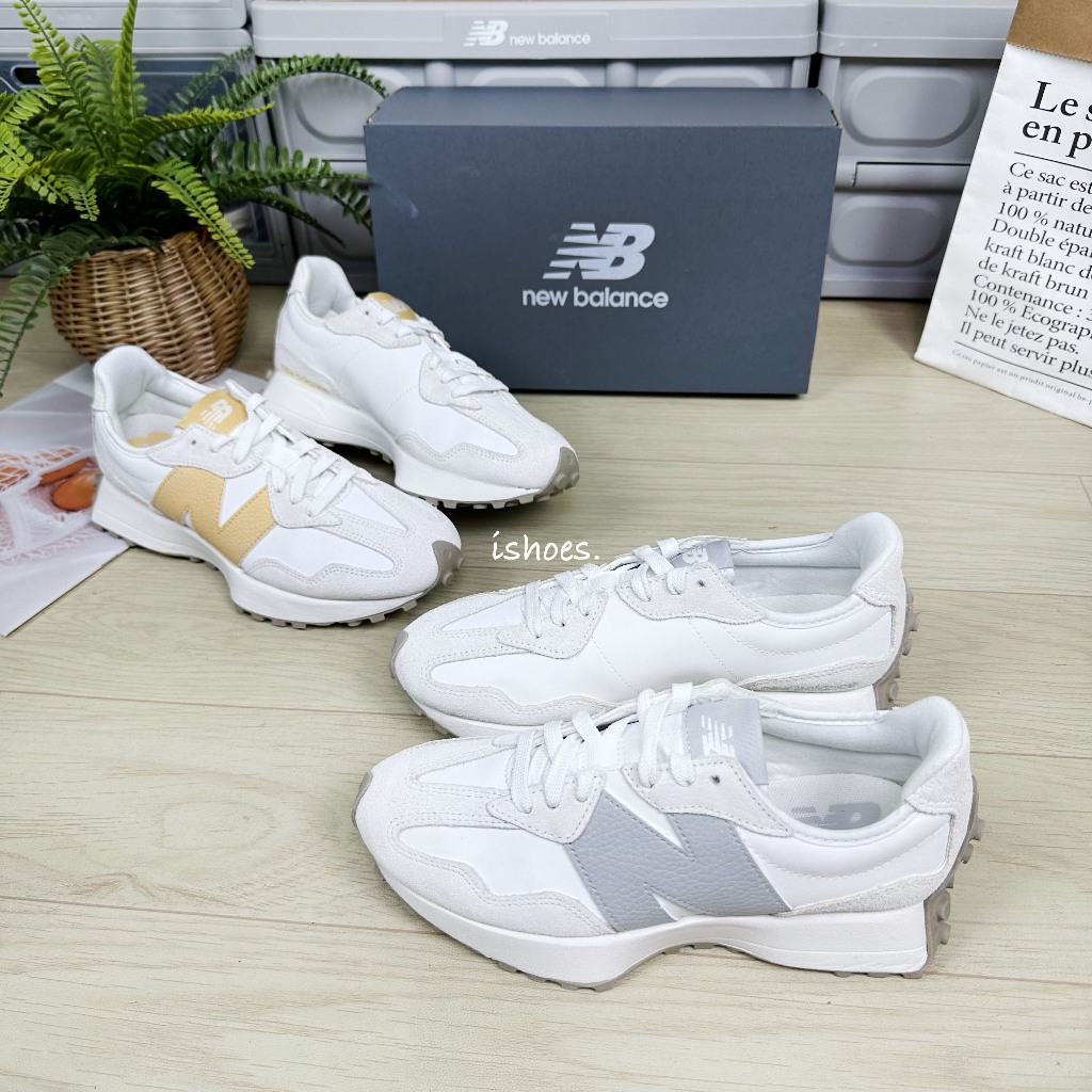 現貨 iShoes正品 New Balance 327 女鞋 皮革 流行 休閒鞋 WS327KE WS327KF B