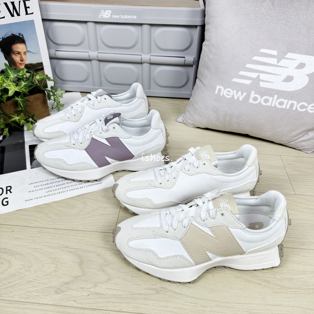現貨 iShoes正品 New Balance 327 女鞋 皮革 流行 休閒鞋 WS327KG WS327KH B