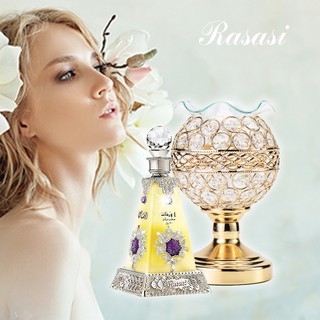 Rasasi拉莎斯 Arba Wardat暮春百百純茉莉檀香精油香水30ML（贈黃金水鑽招財薰香燈）