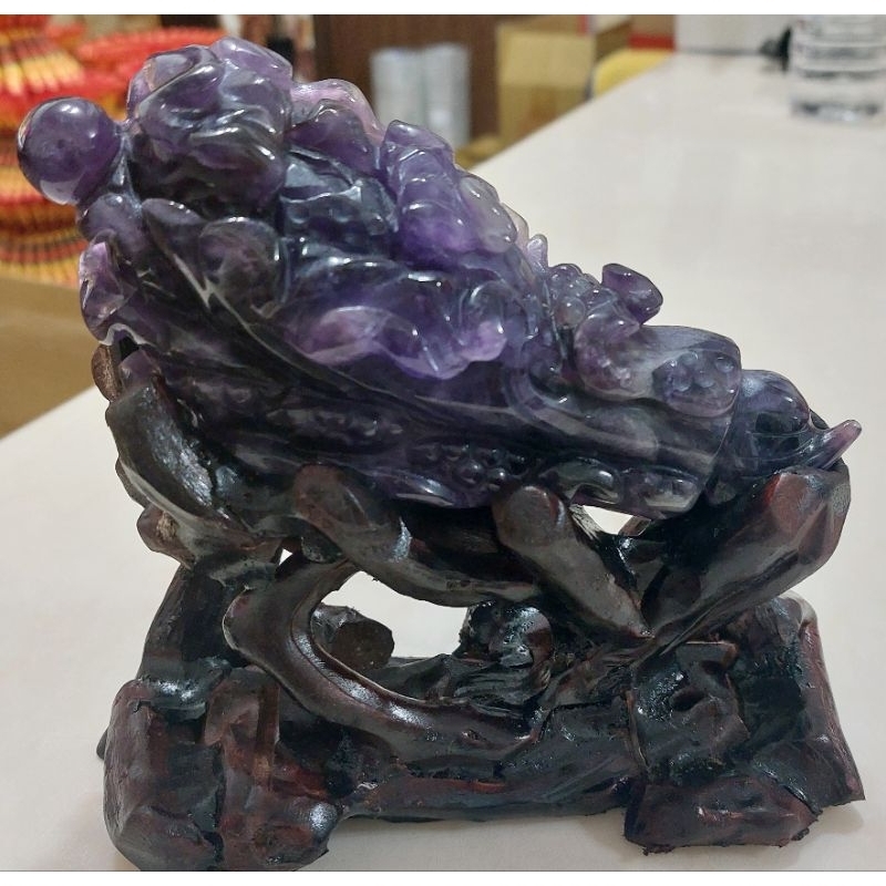 紫水晶 白菜 置物