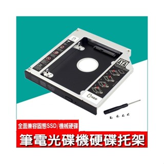 賽博⊕ 筆電用9.5mm 12.7mm DVD光碟機 轉 SATA 硬碟 硬碟托架 HDD SSD Caddy 轉