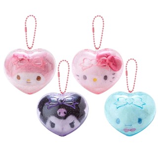 Sanrio 三麗鷗 懷舊3D風系列 愛心造型收納盒&玩偶吊飾組