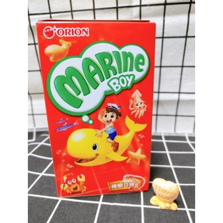 ［梨花院］韓國 ORION 好麗友 好多魚餅乾 海苔 烤蝦 30g 盒 好多魚 海洋動物造型餅乾