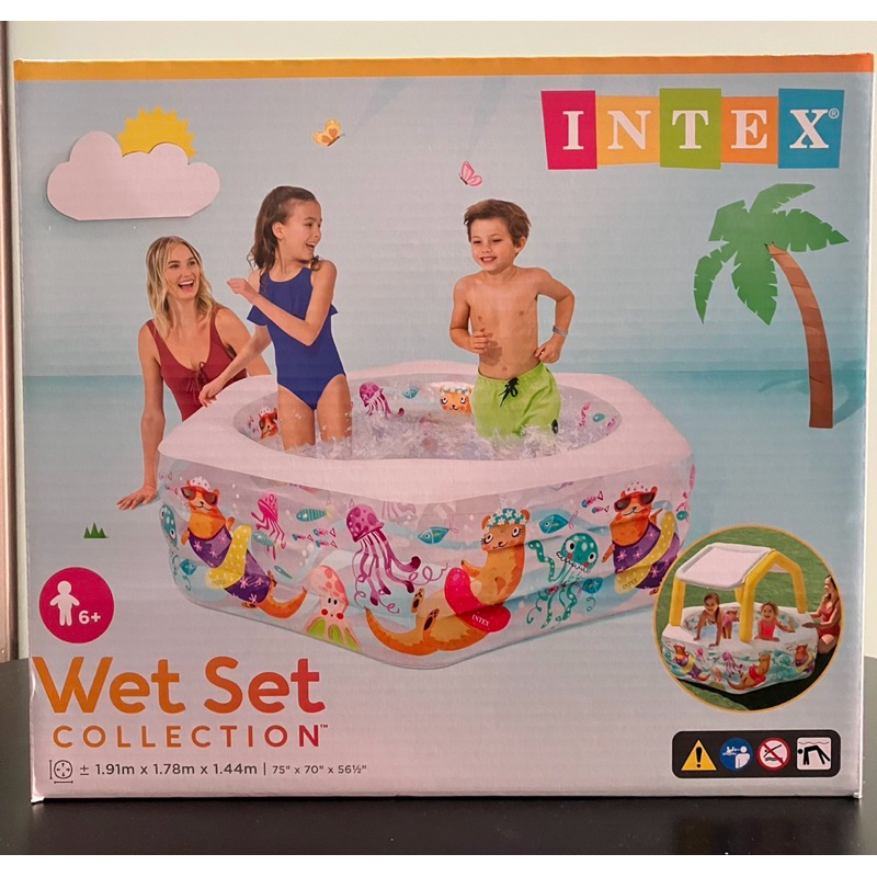 現貨！！！Costco 好市多代購# Intex海獺遮陽水池 充氣泳池(可拆式）