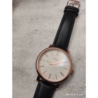 冷光 Timex 學院風 天美時 全新真皮錶帶 氣質 二手 正品