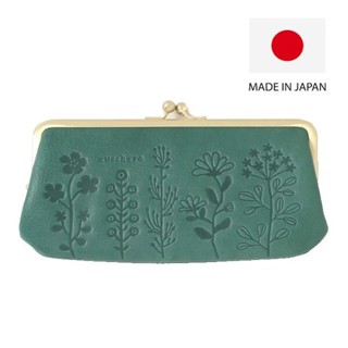 秋月堂 日本製造zucchero浮雕壓花真皮長夾 錢包 4色 日本🇯🇵直送