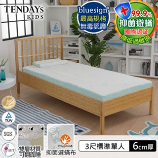 【TENDAYS】記憶床墊 珊瑚海兒童護脊床墊 3尺標準單人（6cm厚）舒壓 買床送枕