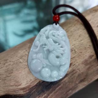 玉 翡翠 項鍊 🍀背面一刀切 無紋無裂 ”龍祥如意”項鍊🍀天然緬甸A貨翡翠 玉石 🍀項鍊/手鍊/包掛/各式DIY物件!