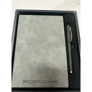 (現貨）PORSCHE 保時捷 皮質 筆記本 筆記本組