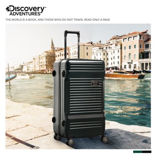 【Discovery Adventures】運動款PLUS+工具箱28吋拉鍊行李箱-黑/墨綠 旅行箱 胖胖箱 雙層防