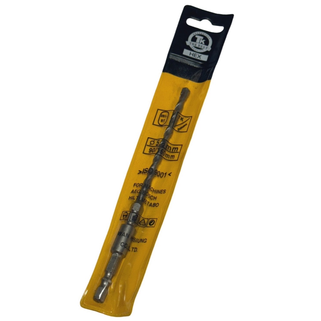 TK 六角柄水泥鑽頭 5.8*160mm 二刃水泥鑽尾 1/4水泥釘 藍波釘適用鑽尾 單支
