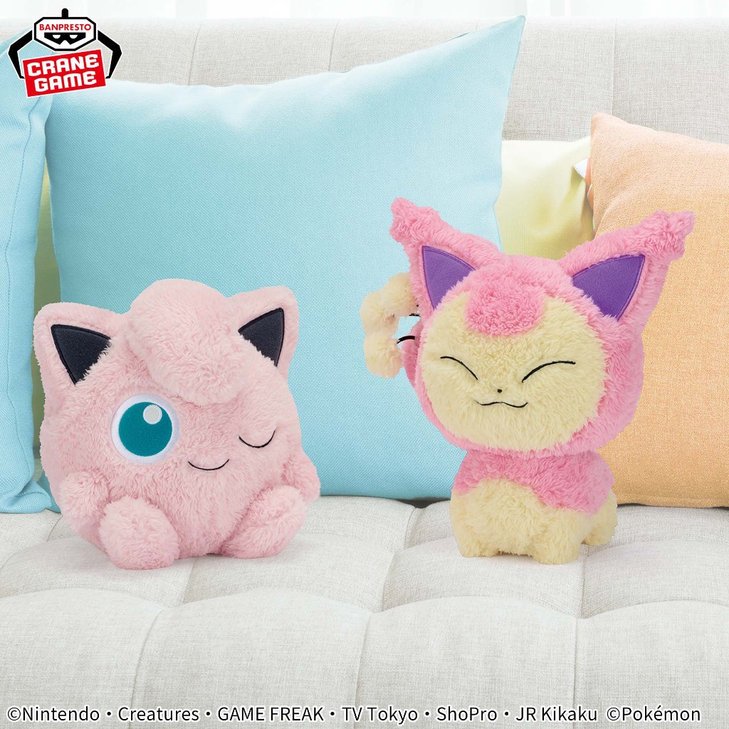 BANPRESTO 寶可夢毛茸茸絨毛-胖丁or向尾喵(隨機出貨) BD89413