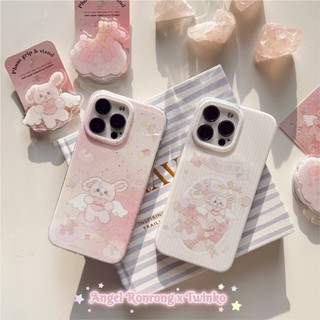 Twinko💗[CA1806]趙露思最愛插畫家Ronrong聯名2.0天使Love兔茸茸*高品質IMD內印刷一般/磁吸殼