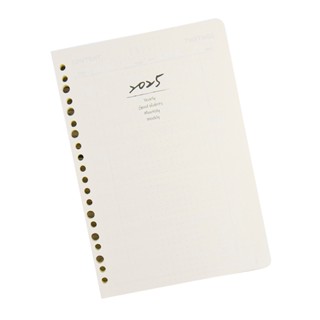 conifer綠的事務 2025年25K八分割週誌內頁/補充式內頁/鋼筆紙★20孔6孔通用★