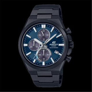 CASIO EDIFICE 卡西歐 三眼 運動型設計腕錶 - 藍面 黑鋼帶 (EQS-950DC-2AV) [秀時堂]