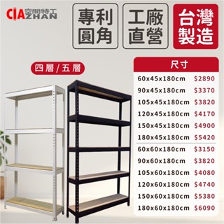 【空間特工】免螺絲角鋼架【工廠直營】收納架｜收納櫃｜C型角鋼｜倉儲架｜貨架｜置物架｜置物櫃｜展示架｜層架｜五層架｜四層架