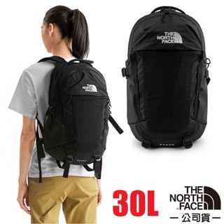 【The North Face】多功能減震耐磨電腦揹包 30L RECON 健行登山揹包/適洽公旅行 摩登黑 52SH