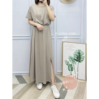 IZ闆娘實拍（現貨 秒出❗️顯瘦到驚呼🙀超炸賣款）S~2XL 壓褶 韓國 扭結 設計款 口袋 開衩 黑色 連身 洋裝1