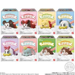 ｜M.aki日本商鋪｜現貨 BANDAI 迪士尼角色臉頰公仔 盒玩 整套8款 迪士尼 懶洋洋 公仔 奇奇蒂蒂