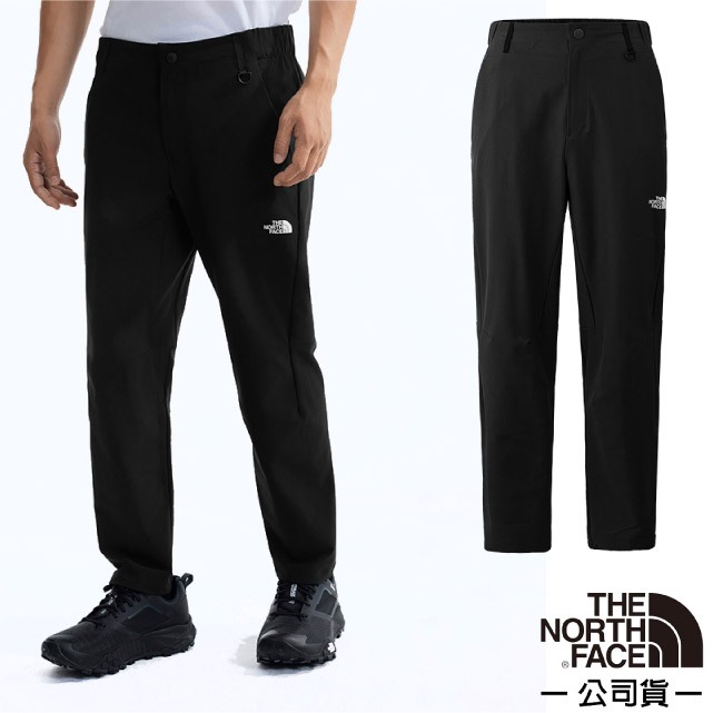 【The North Face】男 戶外休閒長褲(亞洲版型) 機能運動登山健行褲/DWR防潑水_黑_89ZU