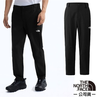 【The North Face】男 戶外休閒長褲(亞洲版型) 機能運動登山健行褲/DWR防潑水 黑 89ZU