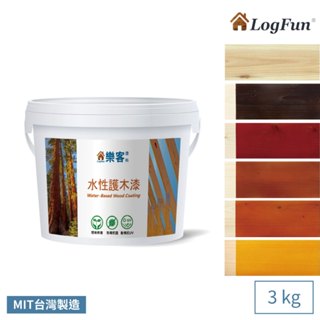 【樂客】耐侯防黴水性護木漆 - 木器漆 3kg