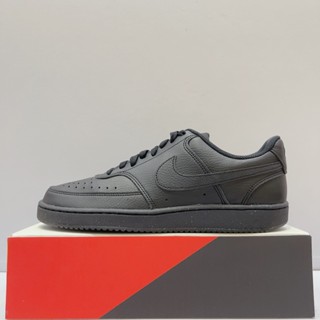 NIKE COURT VISION LO NN 男生 全黑 基本款 皮革 運動 休閒鞋 DH2987-002