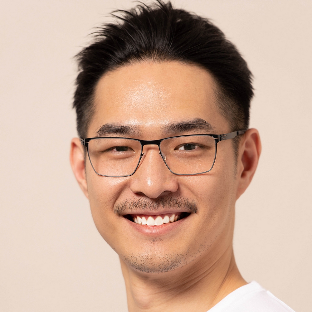 ic! berlin 光學眼鏡 Thomas A Black 方框 - 金橘眼鏡