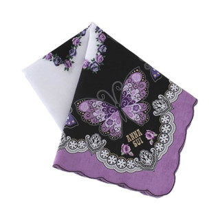 ANNA SUI 安娜蘇 精品手帕 印花手帕 日本製 現貨 純棉手帕 58x58cm 手帕 領巾 髮帶