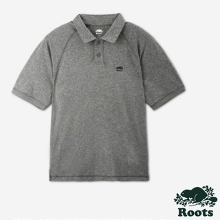 Roots 男裝- ACTIVE PEPPERED短袖POLO衫-灰色（S號）