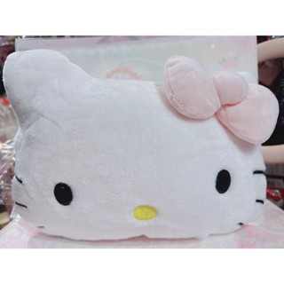 ♥小玫瑰日本精品♥ Hello kitty 設計款收納毛毯 單人毯 冷氣毯 大頭造型抱枕毯 ~ 8
