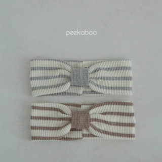 peekaboo 華夫格條紋髮帶｜新生兒髮帶 嬰兒髮帶 寶寶髮帶 女寶 寶寶衣服 嬰兒衣服 韓國童裝 女童髮帶