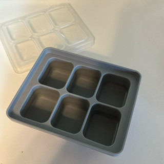 MOYUUM 韓國白金矽膠副食品分裝盒質感灰